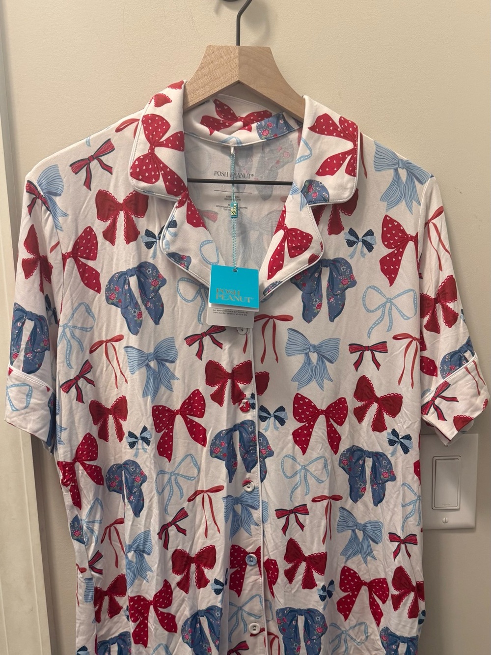 Posh Peanut Women's Martha Luxe Pajama Top - Size Large NWT
